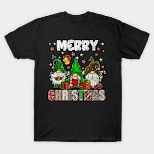 Merry Christmas Gnome Family Funny Xmas Tree Women Men Kids T-Shirt